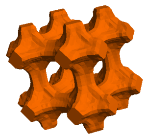 A microstructure with optimal bulk modulus.